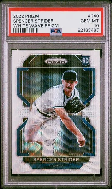 2022 Panini Prizm Spencer Strider White Wave Prizm #240 card image