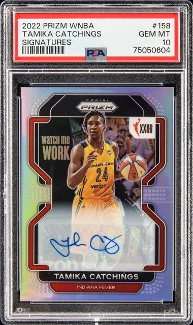 2022 Panini Prizm Tamika Catchings WNBA Signatures #158 card image