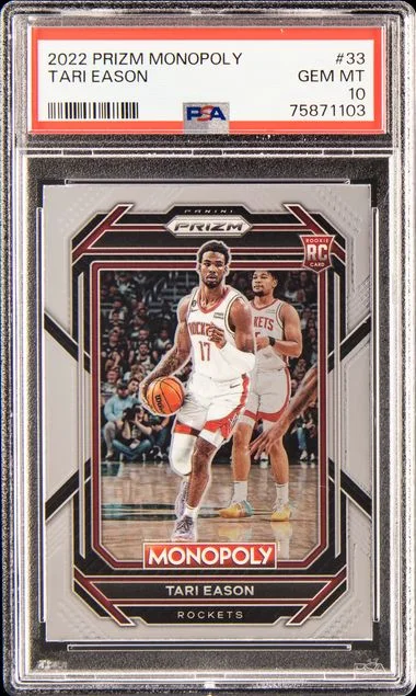 2022 Panini Prizm Tari Eason Monopoly #33 card image