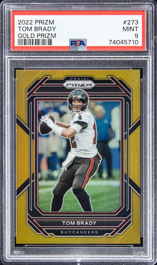 2022 Panini Prizm Tom Brady Gold Prizm #279 card image