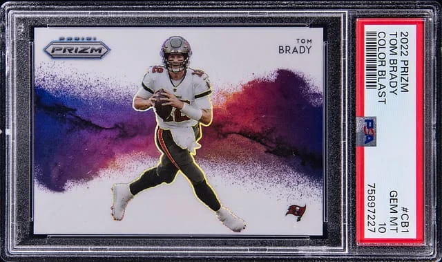 2022 Panini Prizm Tom Brady Color Blast #CB1 card image