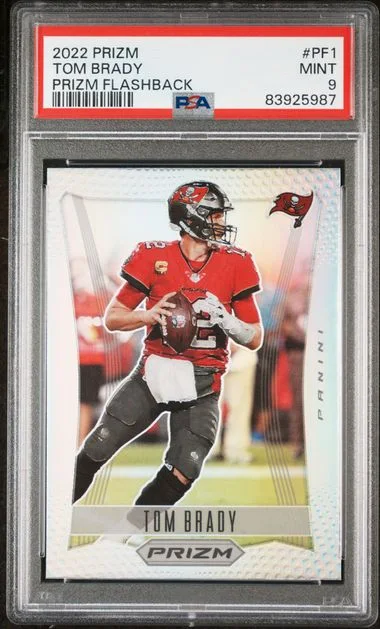 2022 Panini Prizm Tom Brady Flashback #PF-1 card image