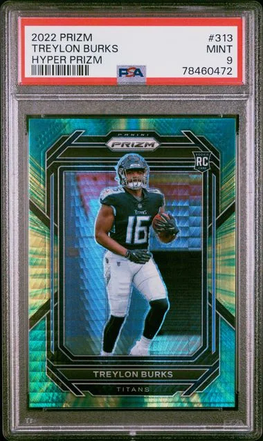 2022 Panini Prizm Treylon Burks Hyper Prizm #313 card image
