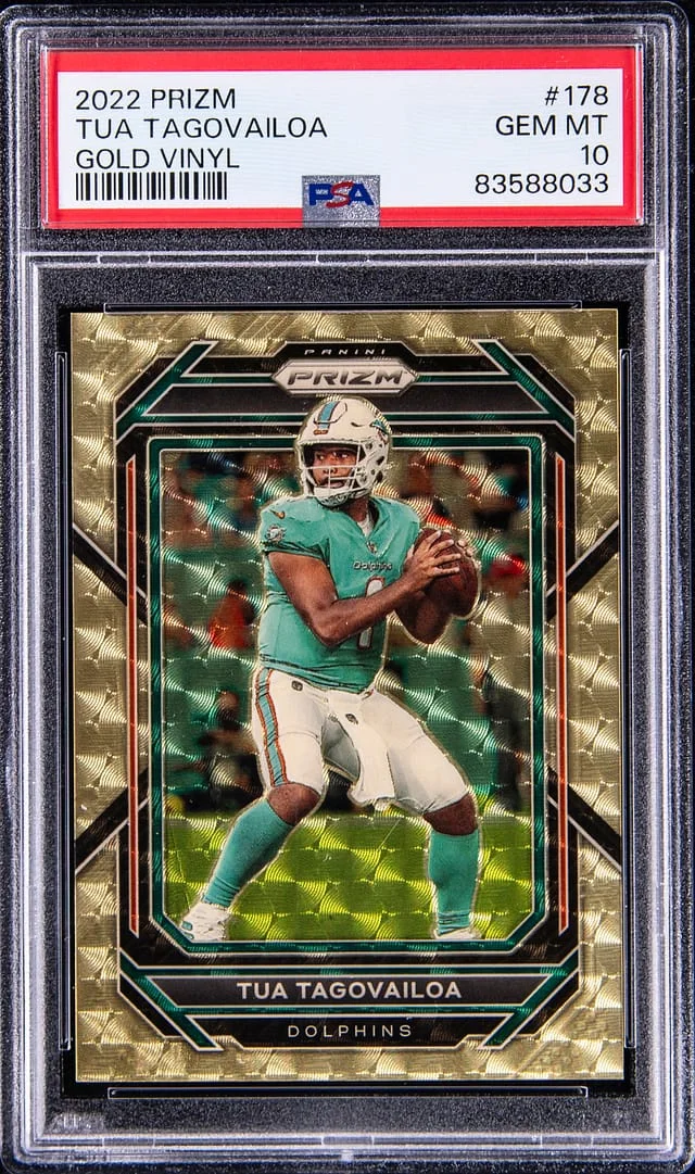 2022 Panini Prizm Tua Tagovailoa Purple Ice #178 card image