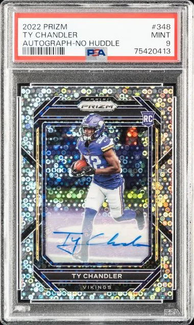 2022 Panini Prizm Ty Chandler Autograph-No Huddle #348 card image