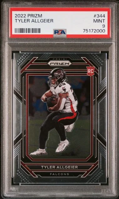 2022 Panini Prizm Tyler Allgeier #344 card image