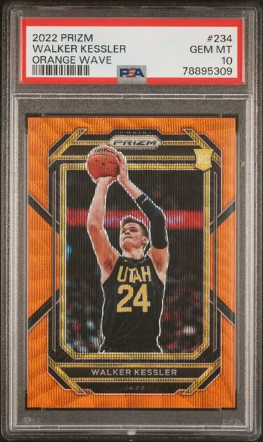 2022 Panini Prizm Walker Kessler Orange Wave #234 card image