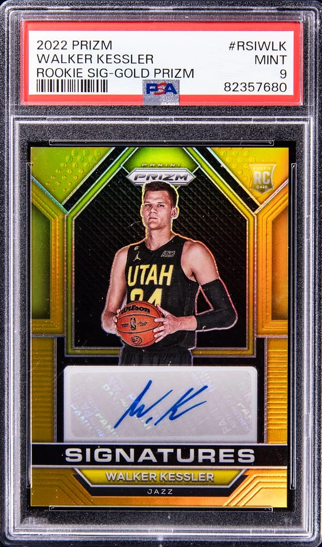 2022 Panini Prizm Walker Kessler Signatures Gold Prizm #RSIWLK card image