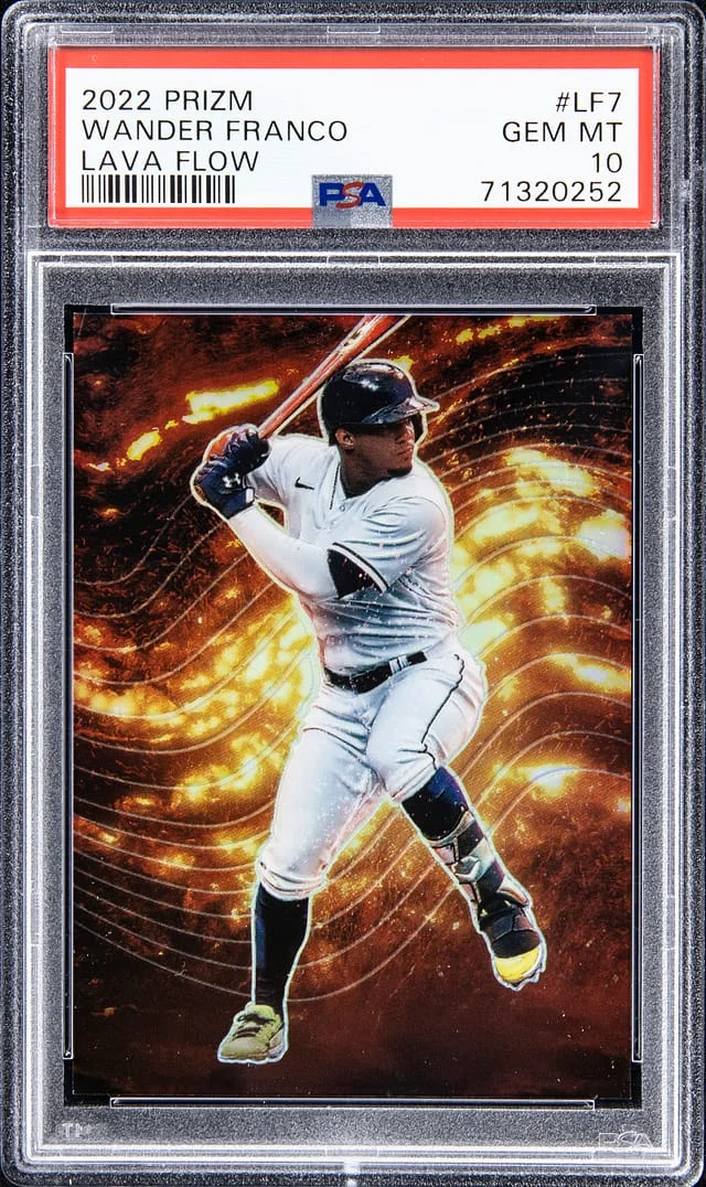2022 Panini Prizm Wander Franco Lava Flow #LF-7 card image