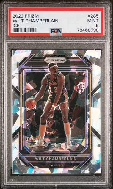 2022 Panini Prizm Wilt Chamberlain Ice #285 card image