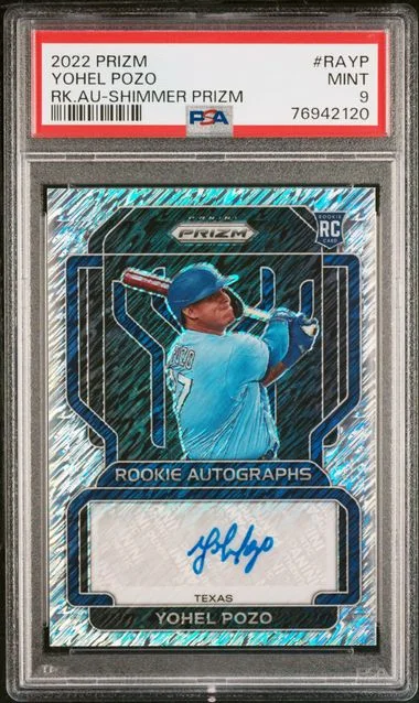 2022 Panini Prizm Yohel Pozo Autographs Shimmer Prizm #RA-YP card image