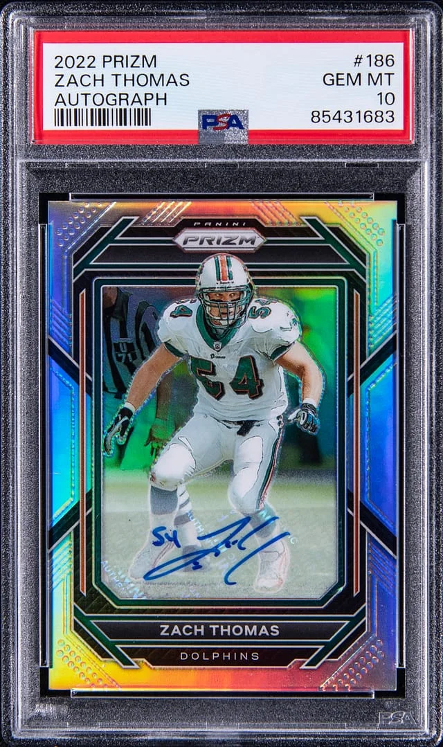 2022 Panini Prizm Zach Thomas Autograph #186 card image
