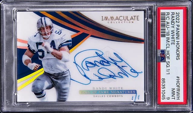 2022 Panini Randy Honors 18' Recollection Immaculate Collection HOF Signatures #HOF-RWH card image