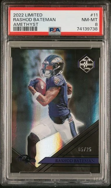 2022 Panini Rashod Bateman Limited Amethyst #11 card image