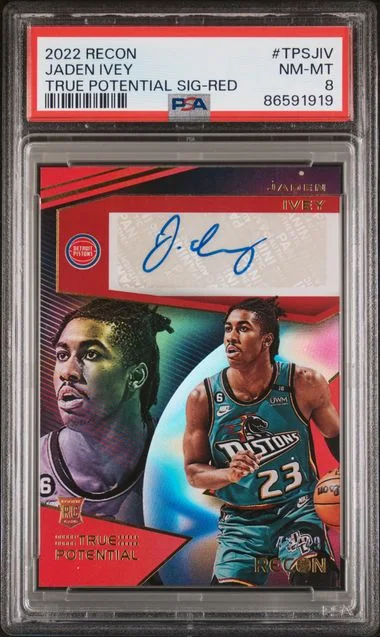 2022 Panini Recon Jaden Ivey True Potential Signatures Red #TPS-JIV card image