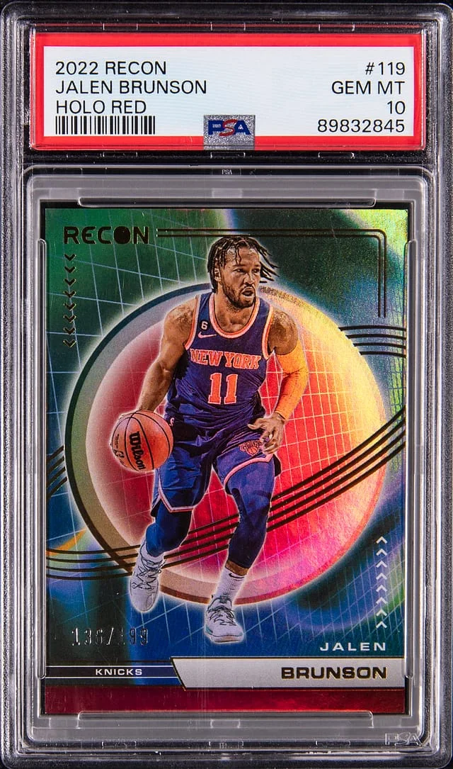 2022 Panini Recon Jalen Brunson Holographic Red #119 card image