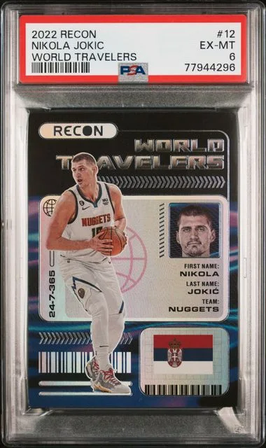 2022 Panini Recon Nikola Jokic World Travelers #12 card image