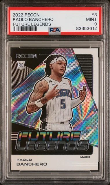 2022 Panini Recon Paolo Banchero Future Legends #3 card image