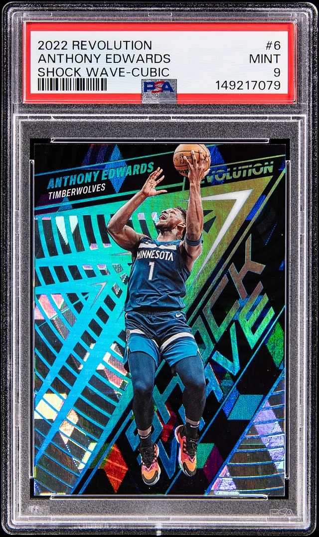 2022 Panini Revolution Anthony Edwards Shock Wave-Cubic #6 card image