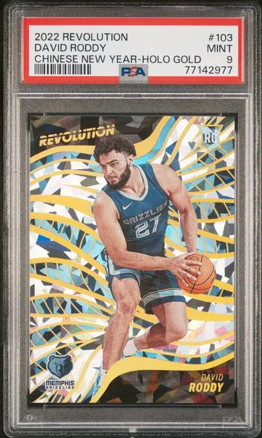 2022 Panini Revolution David Roddy Chinese New Year-Holo Gold #103 card image