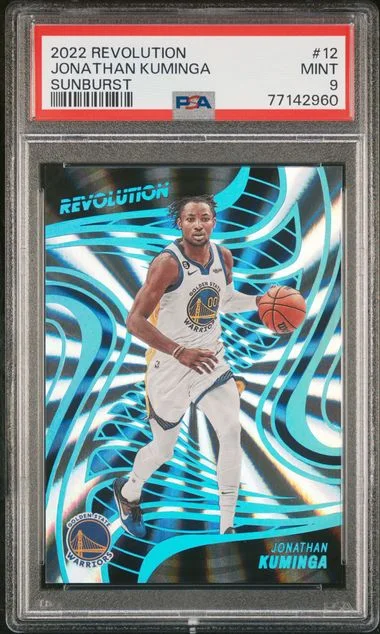 2022 Panini Revolution Jonathan Kuminga Sunburst #12 card image