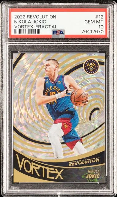 2022 Panini Revolution Nikola Jokic Vortex Fractal #12 card image