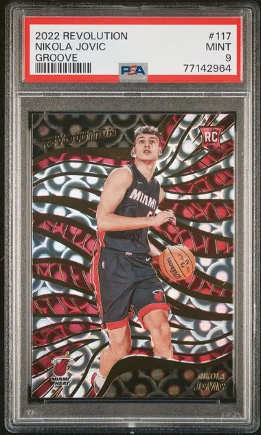 2022 Panini Revolution Nikola Jovic Groove #117 card image