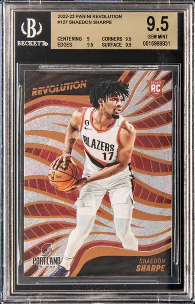 2022 Panini Revolution Shaedon Sharpe #127 card image