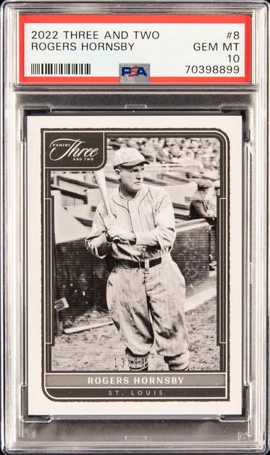 2022 Panini Rogers Hornsby Three and Two #8 card image
