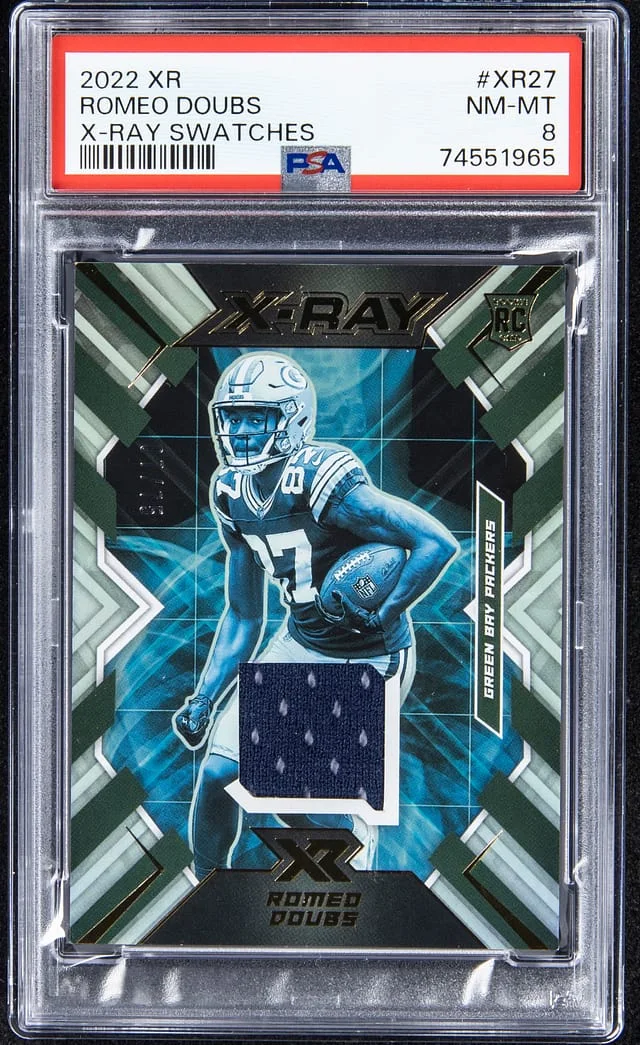 2022 Panini Romeo Doubs XR X-Ray Swatches #XR27 card image