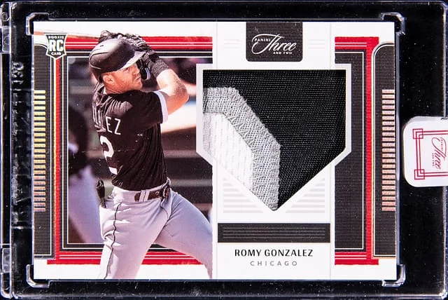 2022 Panini Romy Gonzalez Patch - Panini Encased Three and Two Jerseys Holo Silver #RJ-RG card image