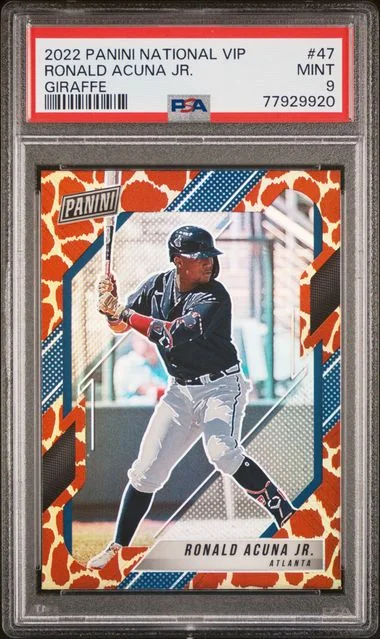 2022 Panini Ronald Acuna Jr. National VIP Giraffe #47 card image