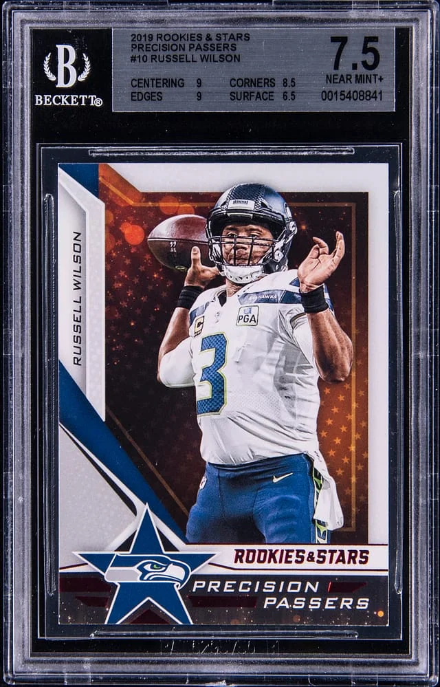 2022 Panini Russell Wilson Rookies & Stars Precision Passers #10 card image