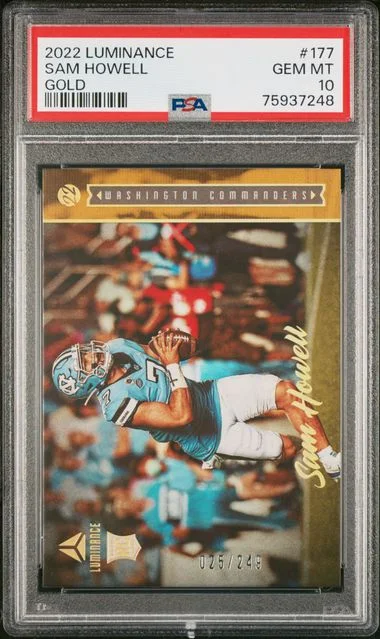 2022 Panini Sam Howell Luminance Gold #177 card image