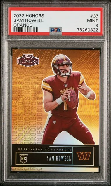 2022 Panini Sam Howell Honors Orange #37 card image
