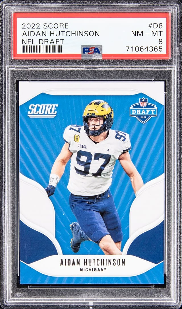 2022 Panini Score Aidan Hutchinson NFL Draft #D6 card image