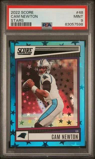 2022 Panini Score Cam Newton Stars #48 card image