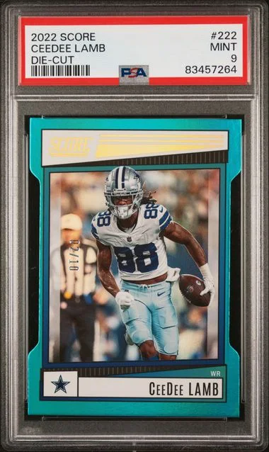 2022 Panini Score Ceedee Lamb Die-Cut #222 card image
