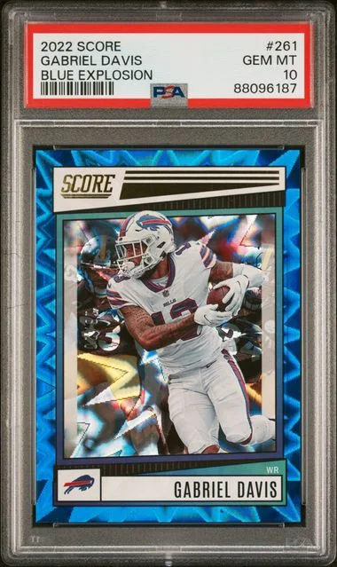 2022 Panini Score Gabriel Davis Blue Explosion #261 card image