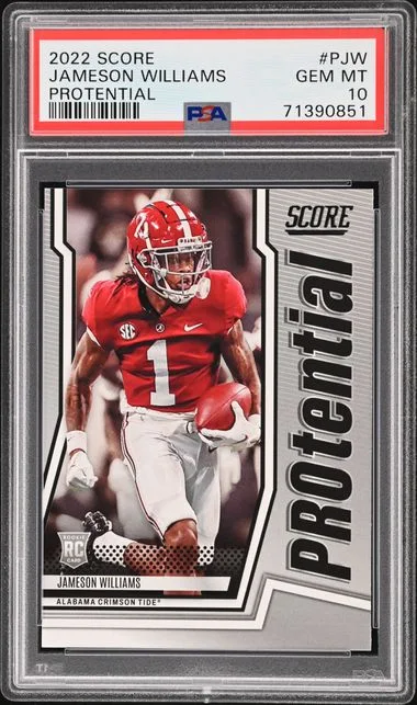 2022 Panini Score Jameson Williams Protential #P-JW card image
