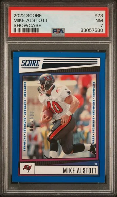 2022 Panini Score Mike Alstott Showcase #73 card image