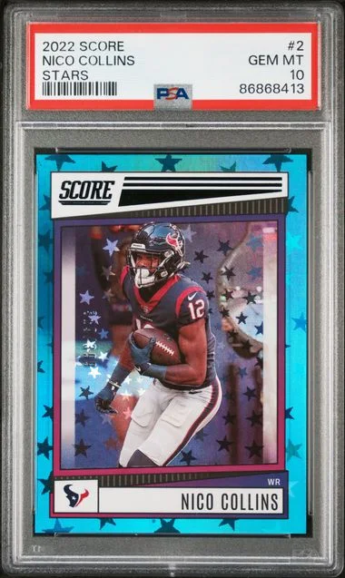 2022 Panini Score Nico Collins Stars #2 card image