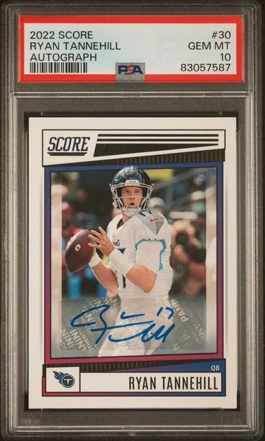 2022 Panini Score Ryan Tannehill Autograph #30 card image