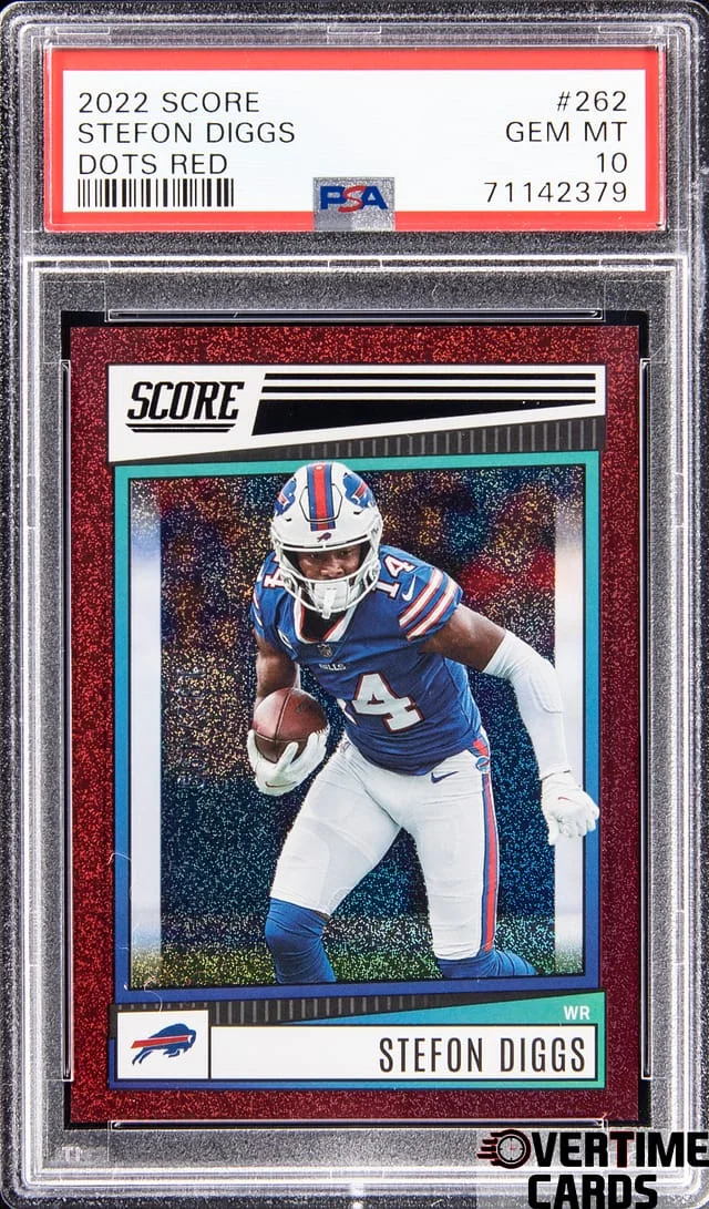 2022 Panini Score Stefon Diggs Dots Red #262 card image
