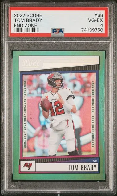 2022 Panini Score Tom Brady End Zone #68 card image