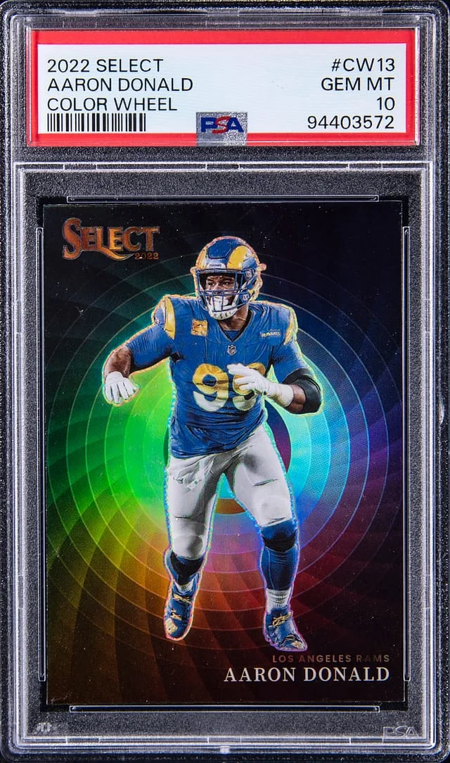 2022 Panini Select Aaron Donald Color Wheel #CW13 card image