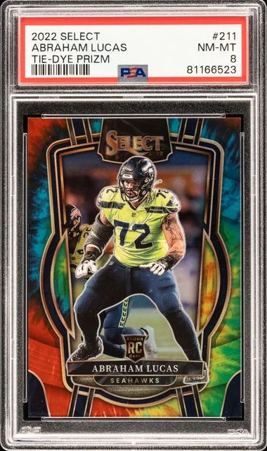 2022 Panini Select Abraham Lucas Tie-Dye Prizm #211 card image