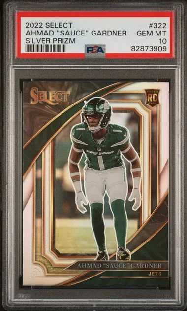 2022 Panini Select Ahmad Sauce Gardner Silver Prizm #322 card image