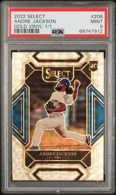 2022 Panini Select Andre Jackson Gold Vinyl #206 card image