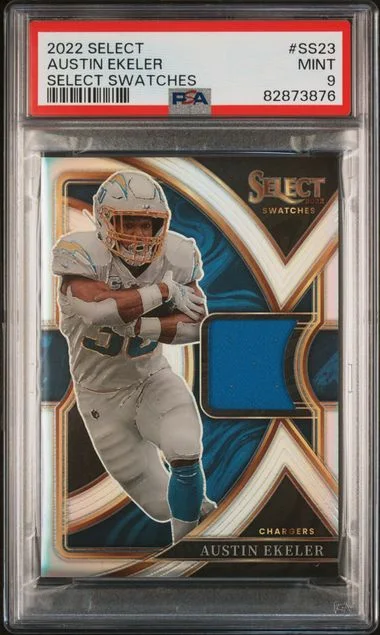 2022 Panini Select Austin Ekeler Select Swatches #SS23 card image